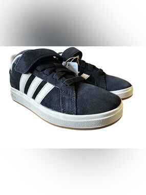 Adidas Kids Grand Court 00s Shoes Black and White Size 12K NEW W/ TAGS